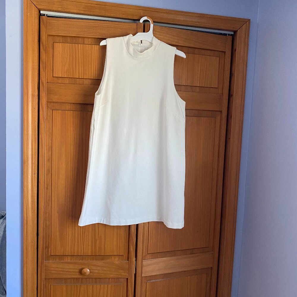 H&M White Cotton Shift Dress Size Medium